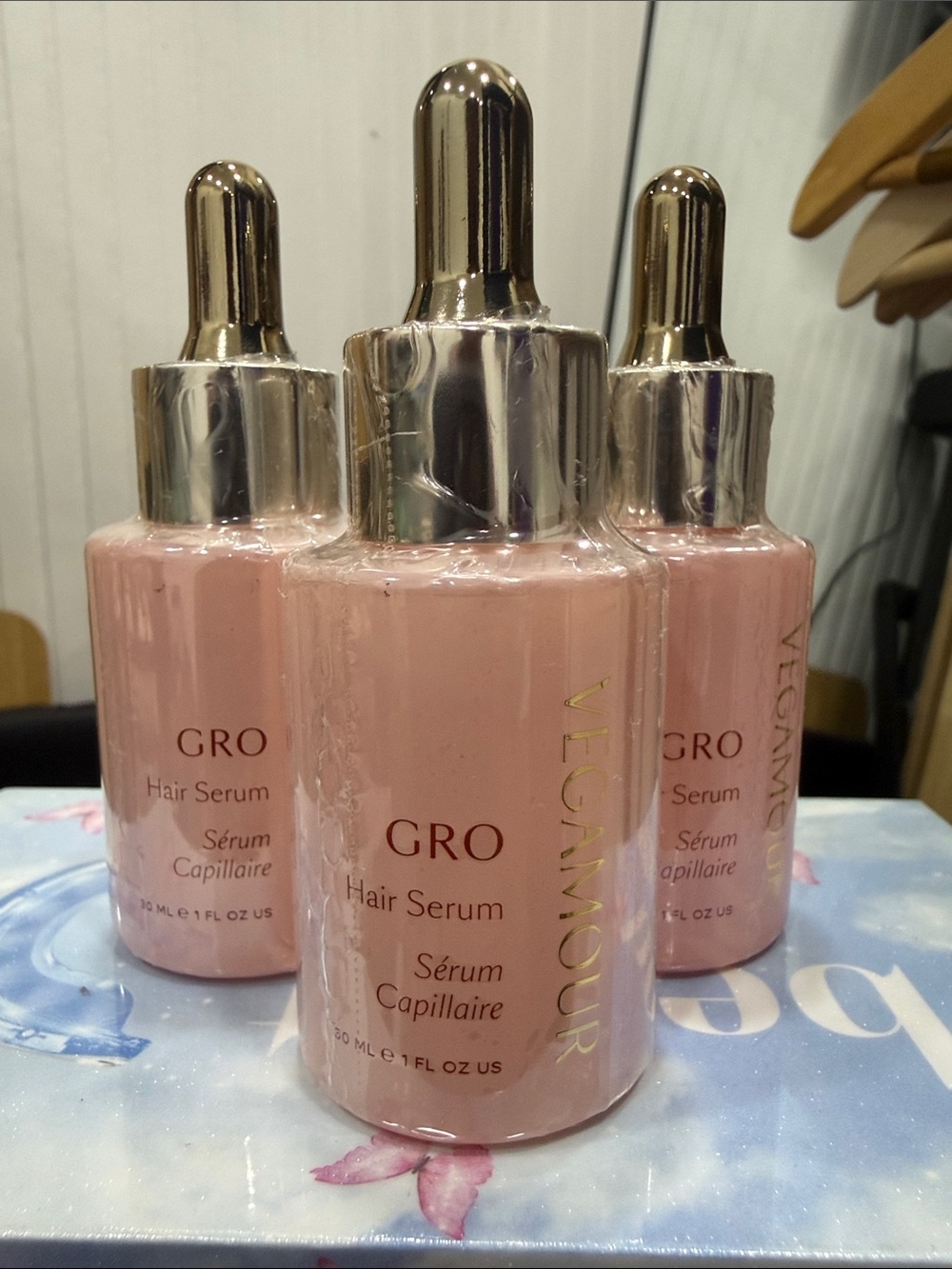 Vegamour GRO Hair Serum - Nourishing Treatment 3 bottle set